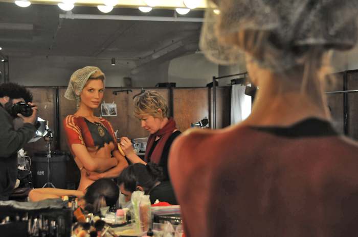 Sarah Brandner in body paint, SI Swimsuit 2010